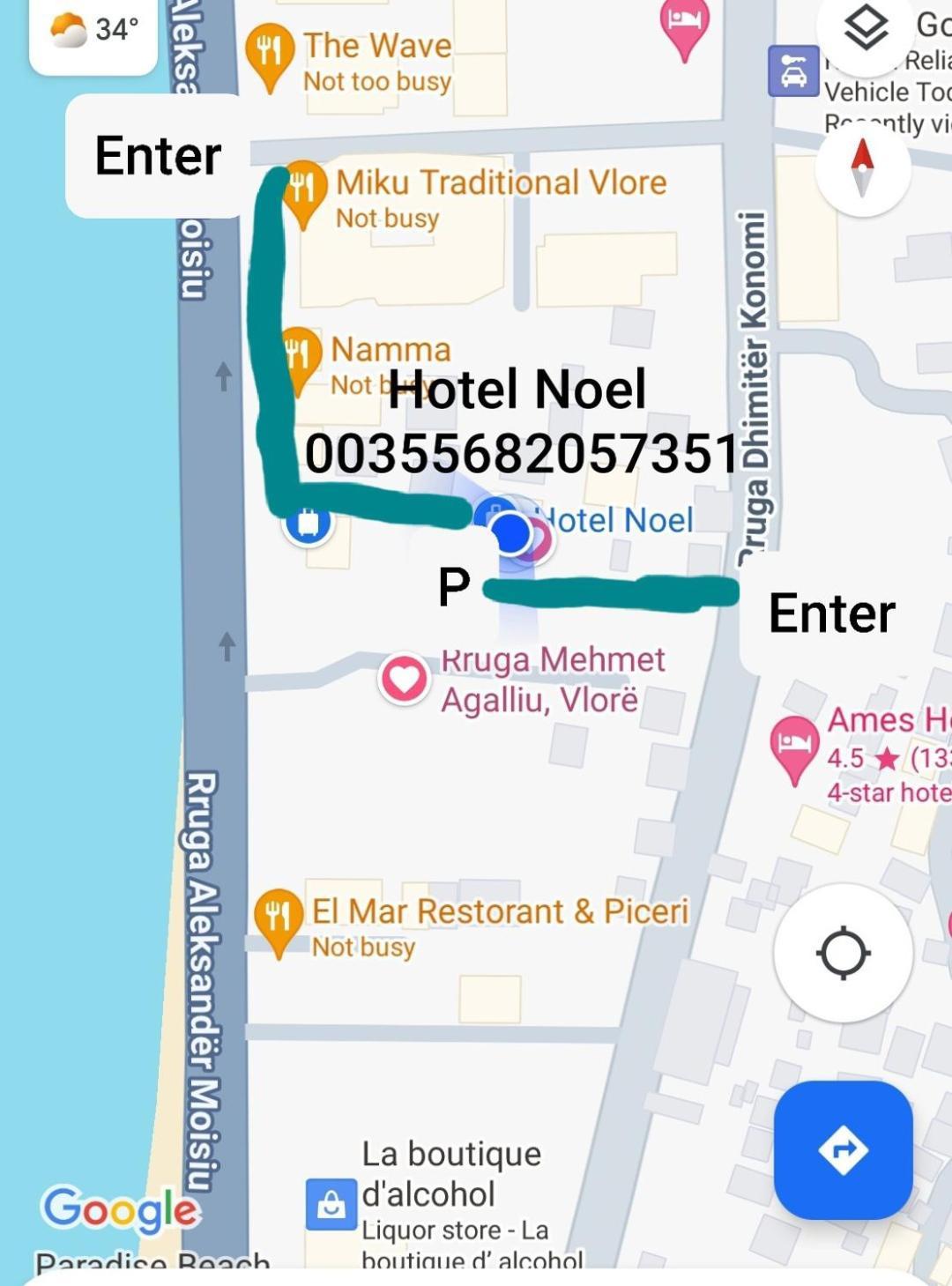 Hotel Noel Vlorë 外观 照片